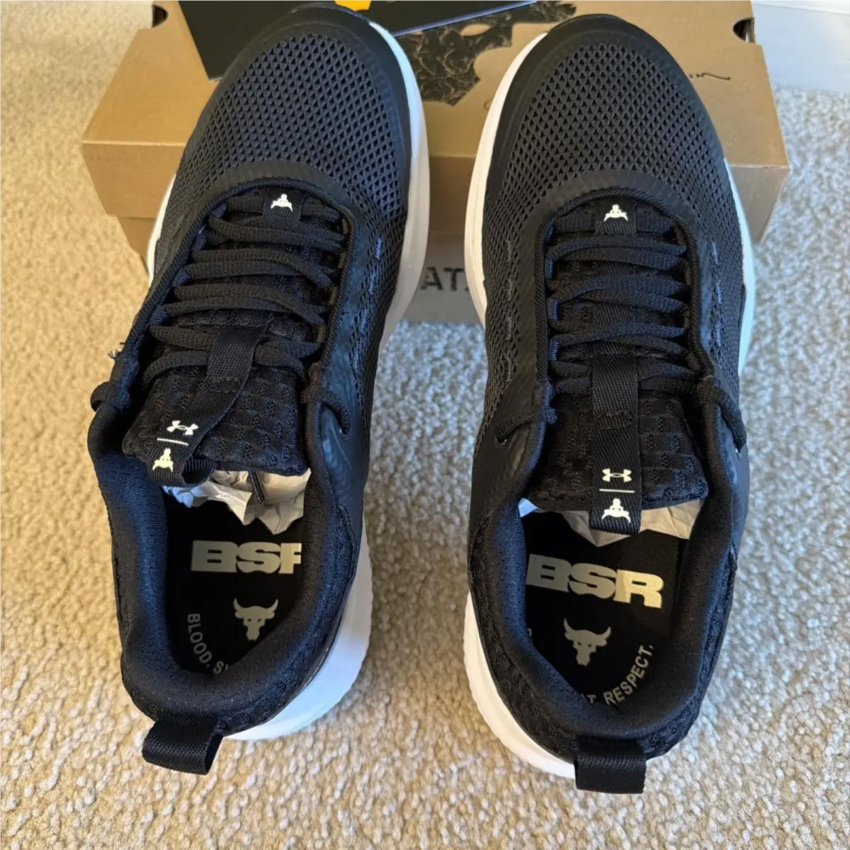 Under Armour shoes - Under Armour Project Rock - Project Rock - 3028296-002 - Black / White, Manufacturer: Black / White 8