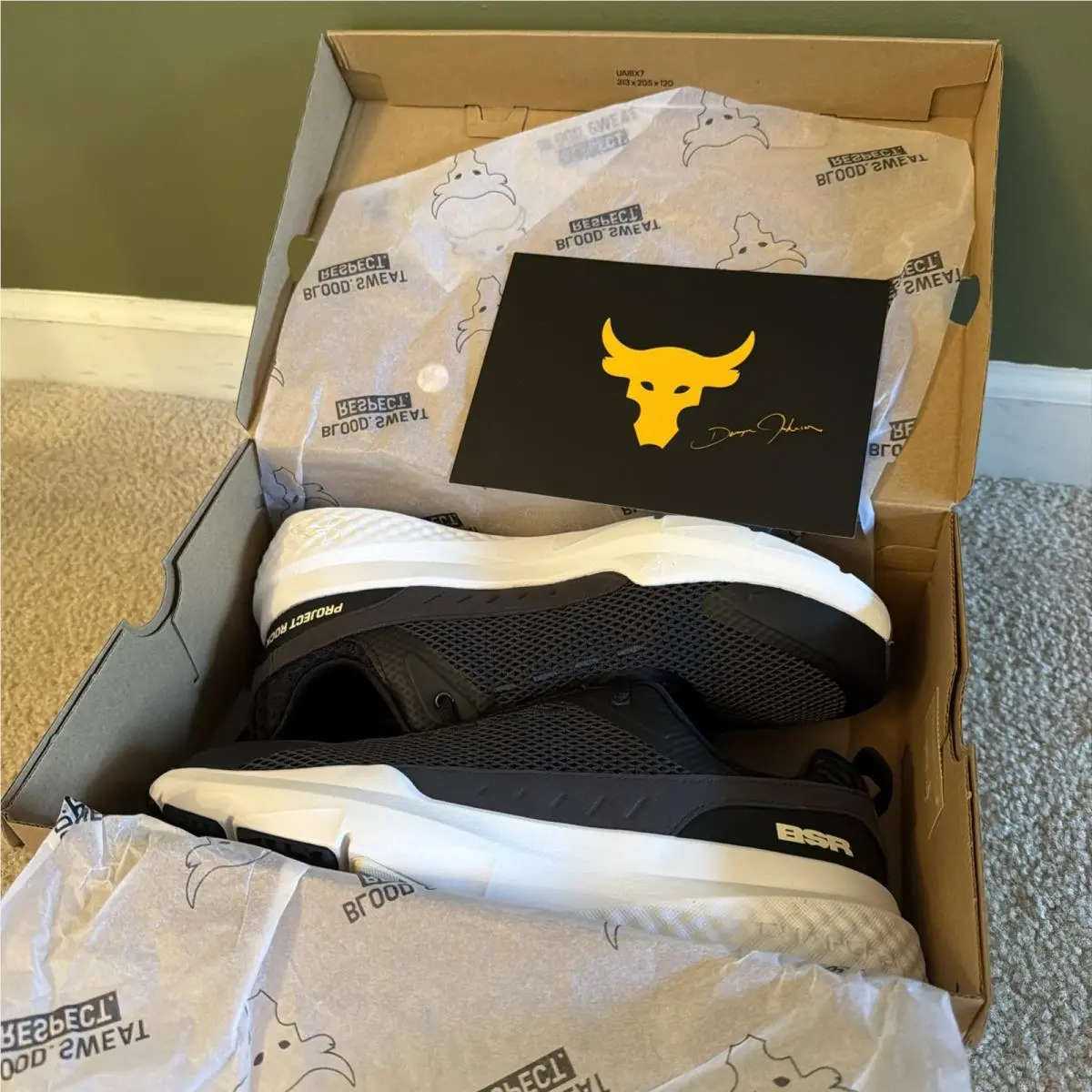 Under Armour shoes - Under Armour Project Rock - Project Rock - 3028296-002 - Black / White, Manufacturer: Black / White 12
