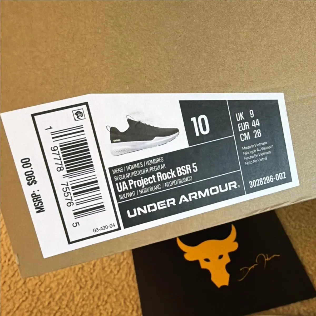 Under Armour shoes - Under Armour Project Rock - Project Rock - 3028296-002 - Black / White, Manufacturer: Black / White 18