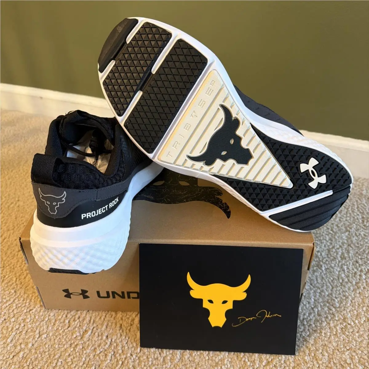 Under Armour shoes - Under Armour Project Rock - Project Rock - 3028296-002 - Black / White, Manufacturer: Black / White 1