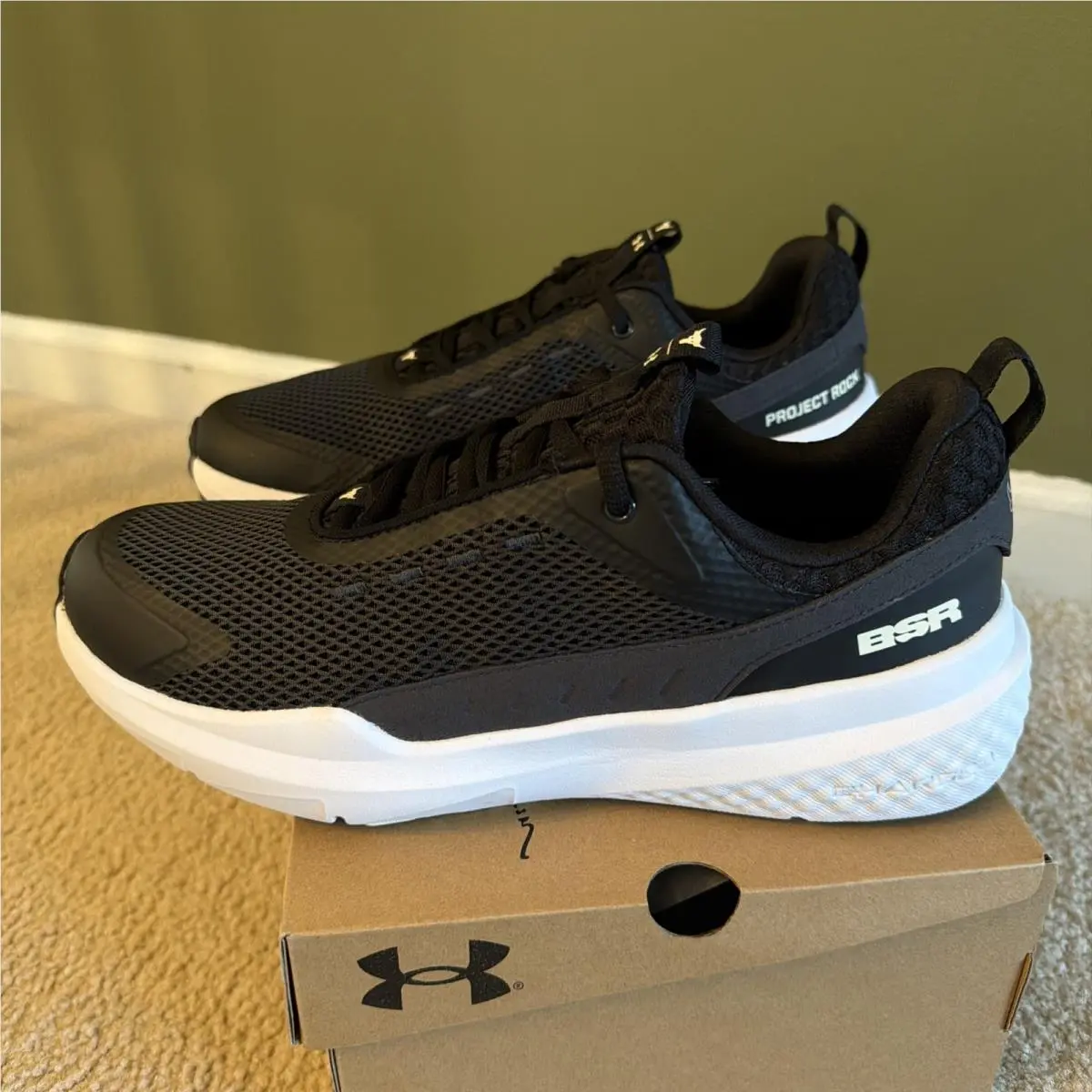 Under Armour shoes - Under Armour Project Rock - Project Rock - 3028296-002 - Black / White, Manufacturer: Black / White 6