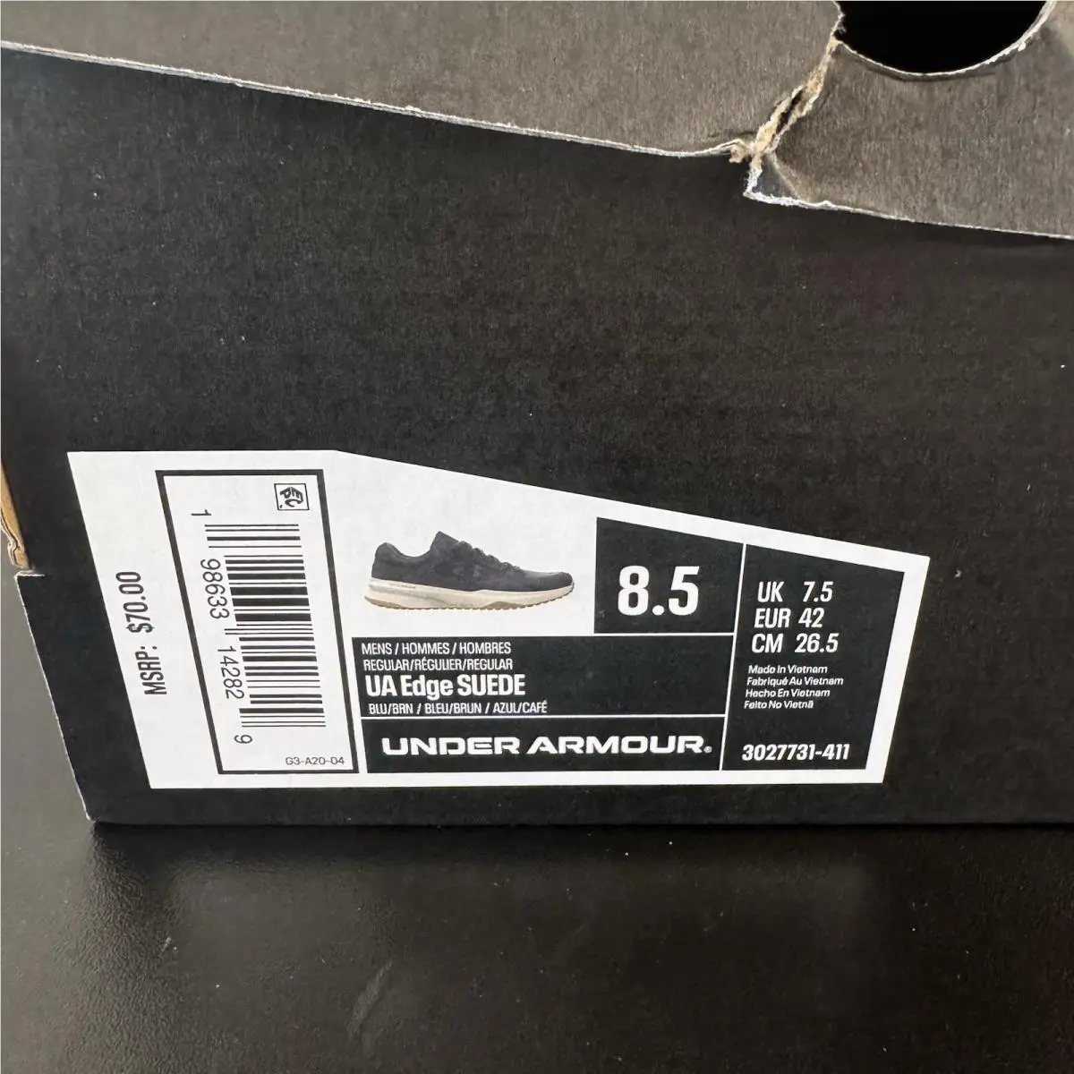 Under Armour shoes - Edge - Edge - 3027731-411 - Blue (UPC: 198633142829) 10