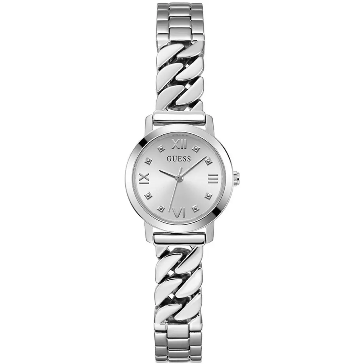 Women`s Watch Chime Silver Tone Dial Stainless Steel Bracelet GW0867L1 by Guess