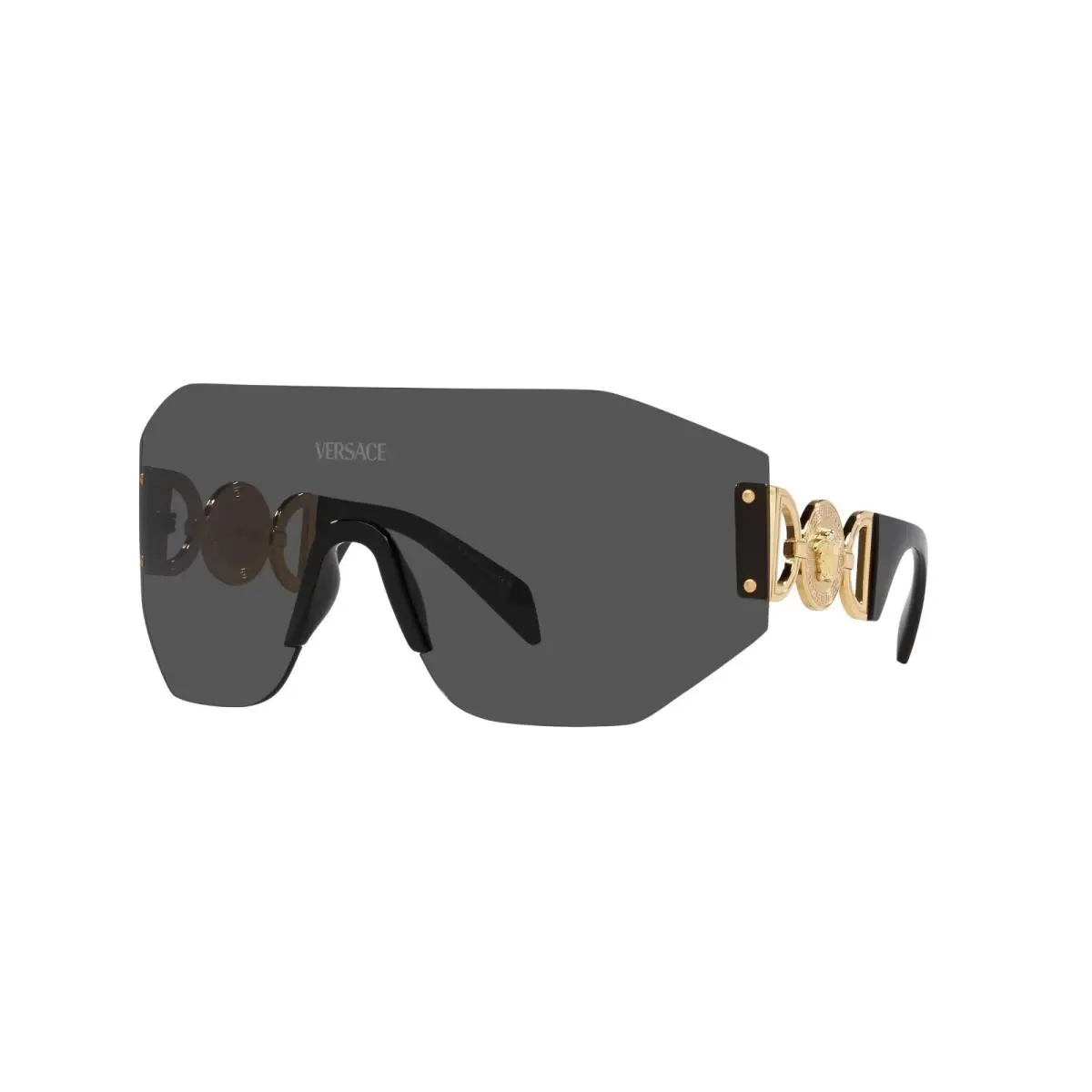 Versace Sunglasses VE 2258 100287 Black Gold Dark Grey Lens 99mm
