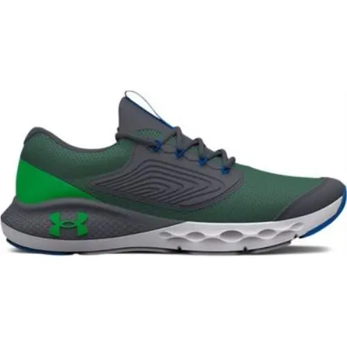 Boys` Grade School UA Charged Vantage 2 Running Shoes Pitch Gray/wh by Under Armour