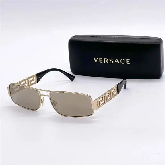 Versace VE2257 1002/5A Sunglasses Versace Mod 2257 Gold Eyewear VE 2257