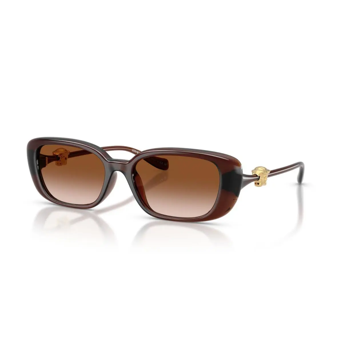 Versace VE 4504D Brown Crystal/brown Gradient 533213 Sunglasses