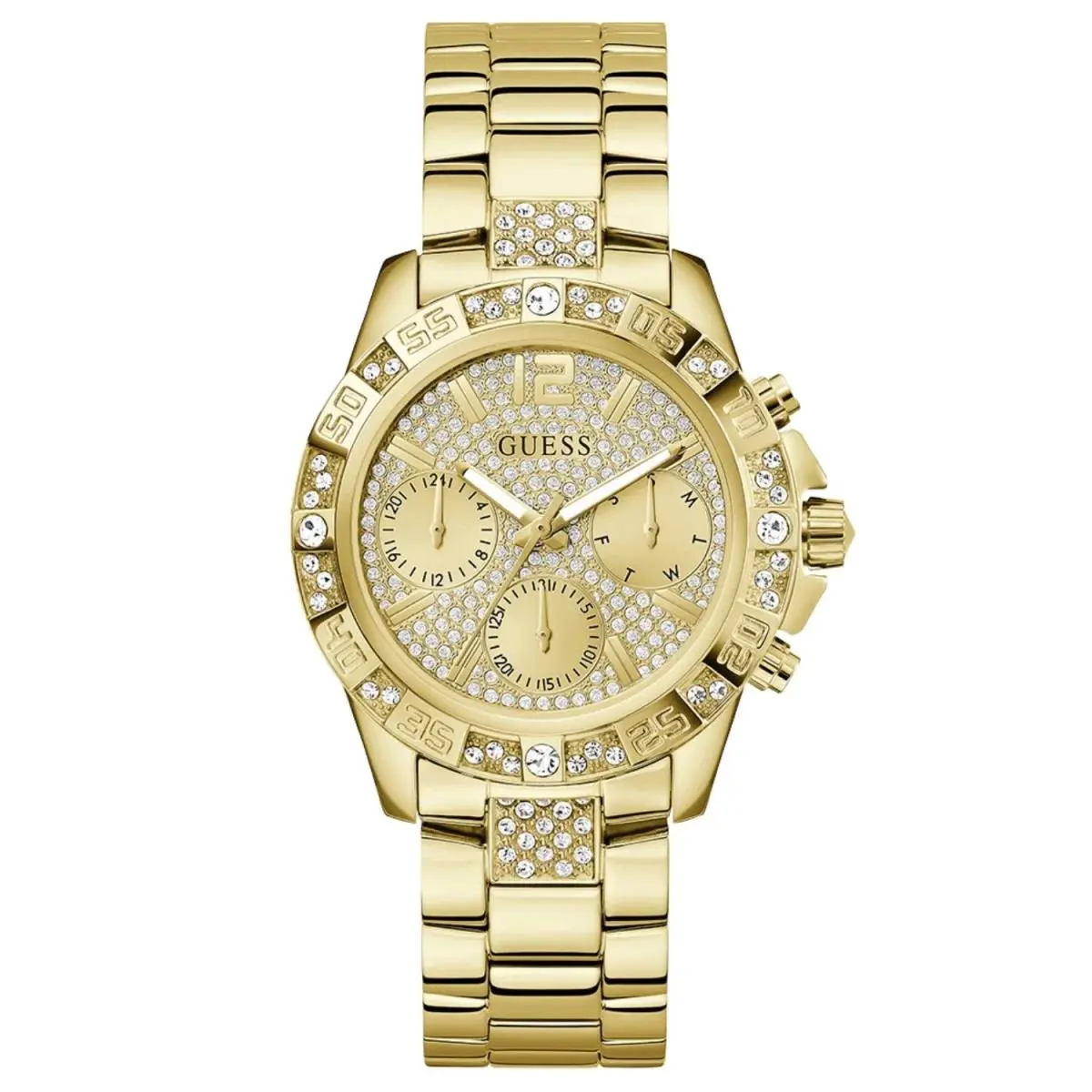 Guess Women`s Majesty Gold Dial Watch - GW0771L2