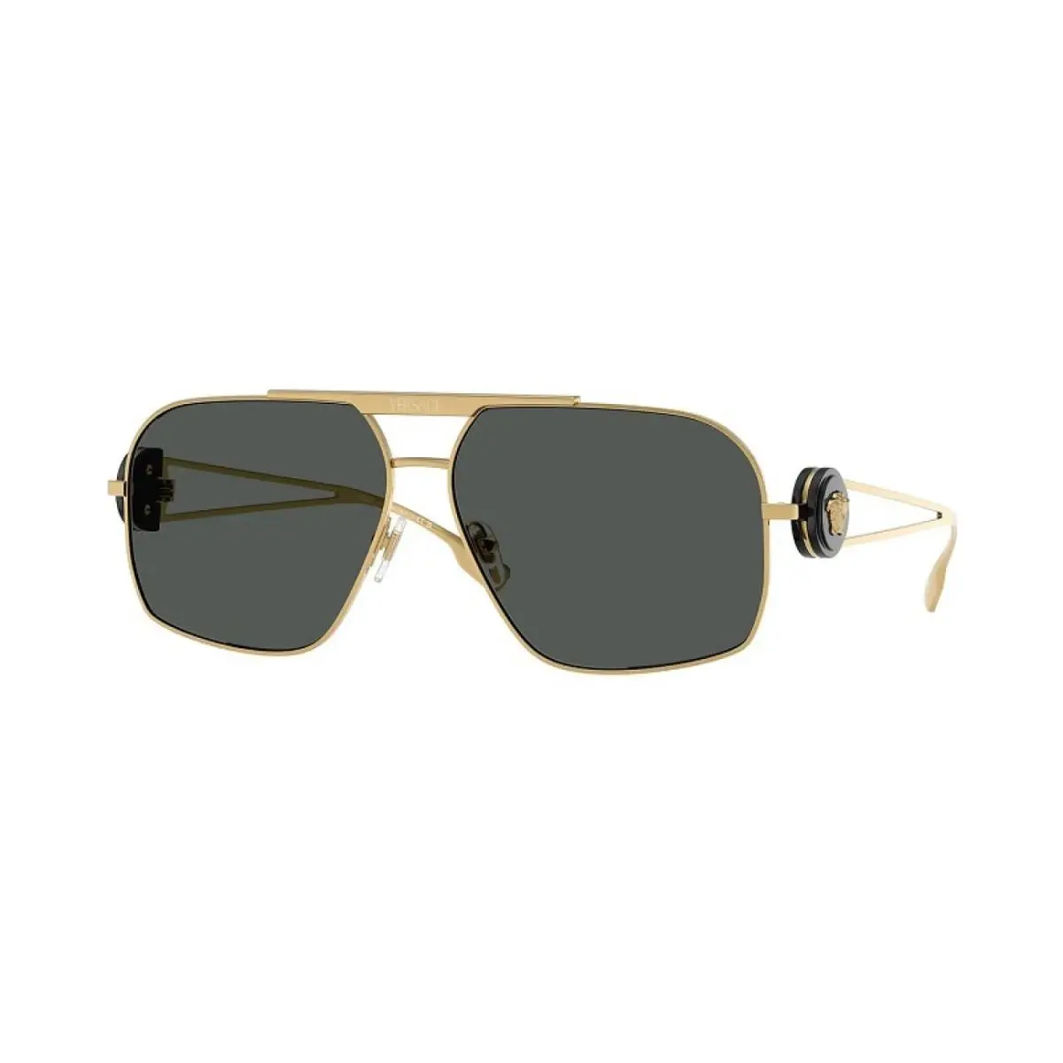Versace VE2269 100287 Square Gold/dark Gray 62 mm Men`s Sunglasses Frame