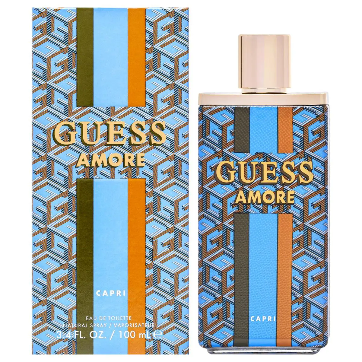 2 Pack Amore Capri by Guess For Unisex - 3.4 oz Edt Spray