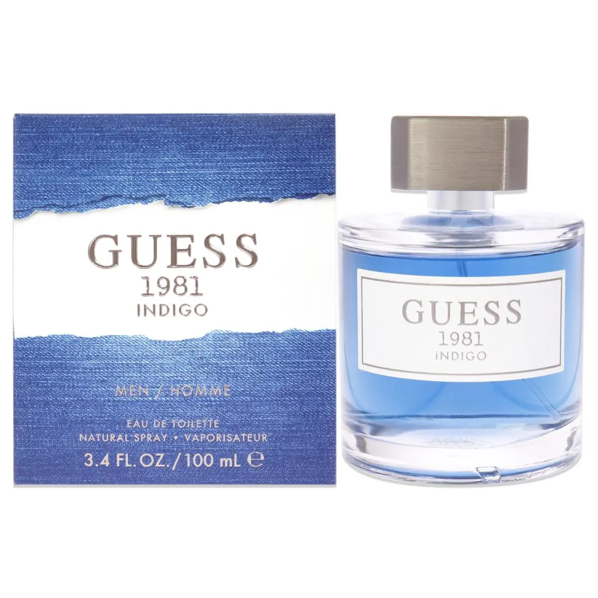 2 Pack Guess 1981 Indigo by Guess For Men - 3.4 oz Edt Spray