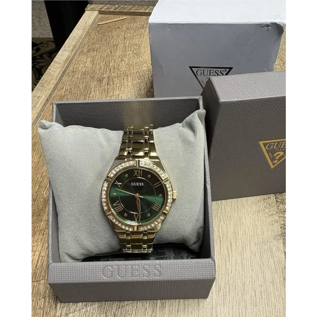 Guess Ladies Gold Tone Analog Watch GW0033L8