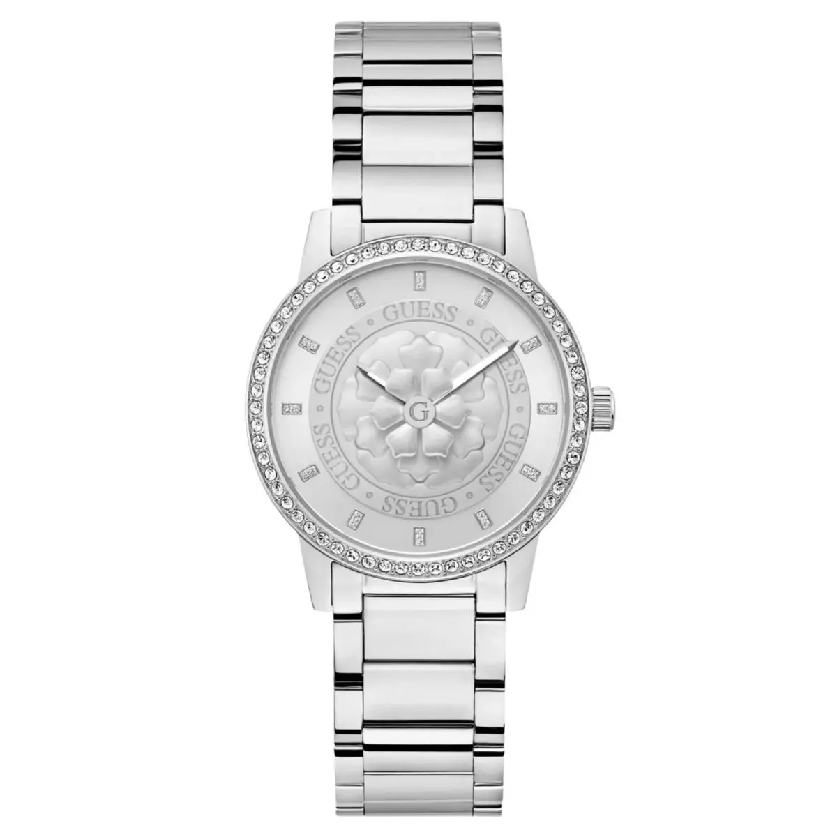 Guess Women`s Petal Silver Dial Watch - GW0747L1