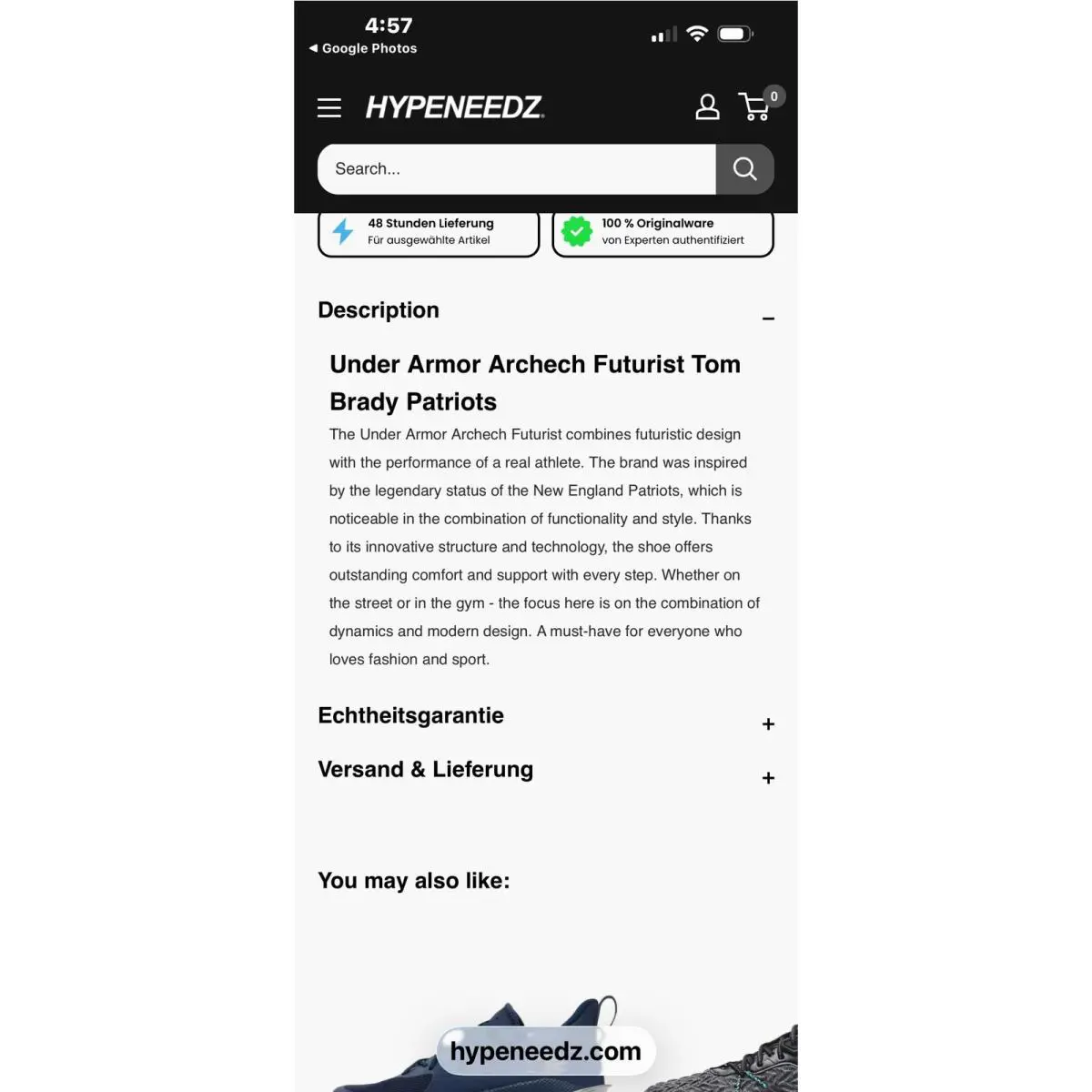 Under Armour shoes - Blue 4