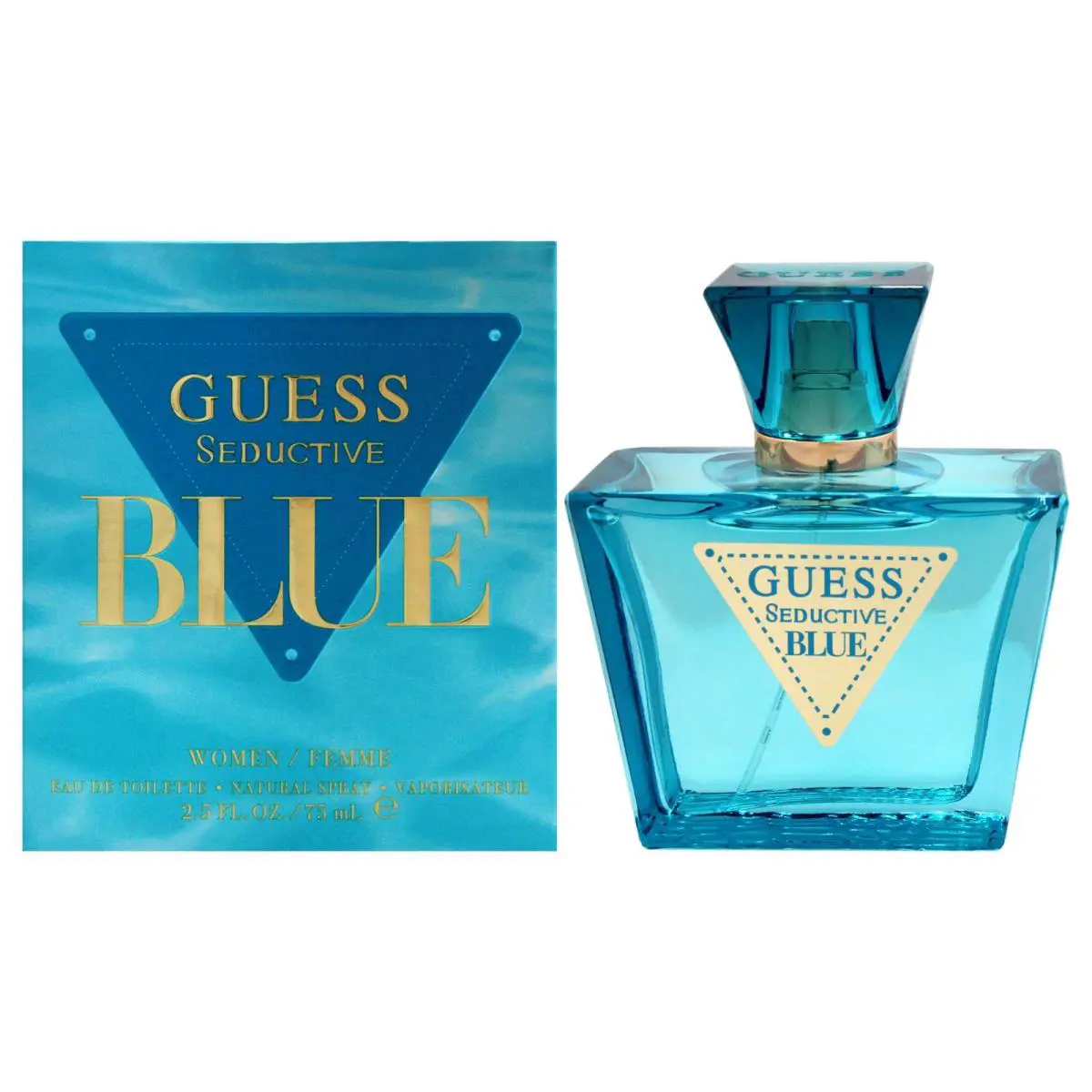 2 Pack Guess Seductive Blue by Guess For Women - 2.5 oz Edt Spray