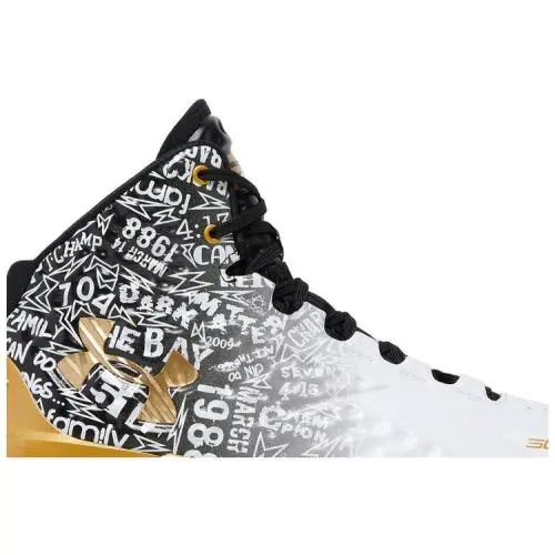 Under Armour shoes - Curry 1 2 - Curry - 3028431-001 - Black-White 7
