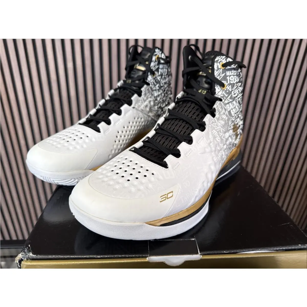Under Armour shoes - Curry 1 2 - Curry - 3028431-001 - Black-White 0