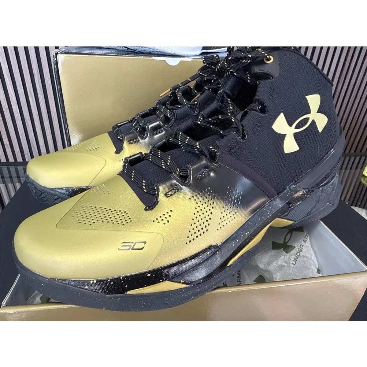 Under Armour shoes - Curry 1 2 - Curry - 3028431-001 - Black-White 1