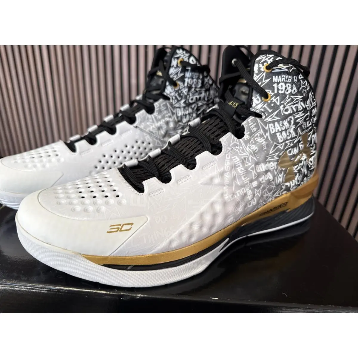 Under Armour shoes - Curry 1 2 - Curry - 3028431-001 - Black-White 4