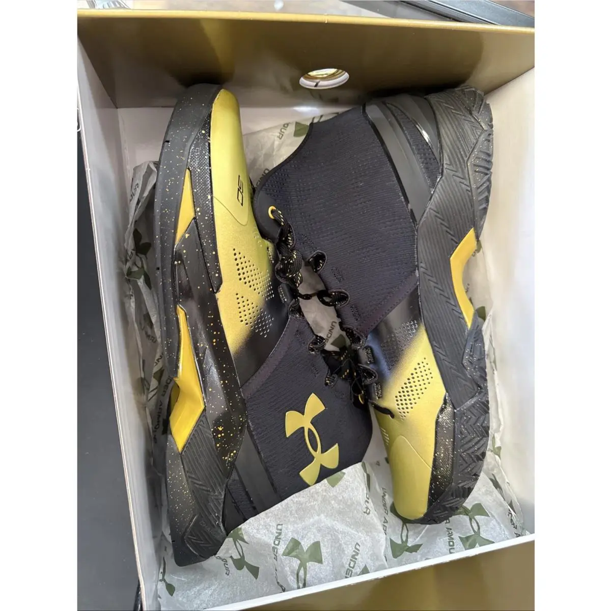 Under Armour shoes - Curry 1 2 - Curry - 3028431-001 - Black-White 7