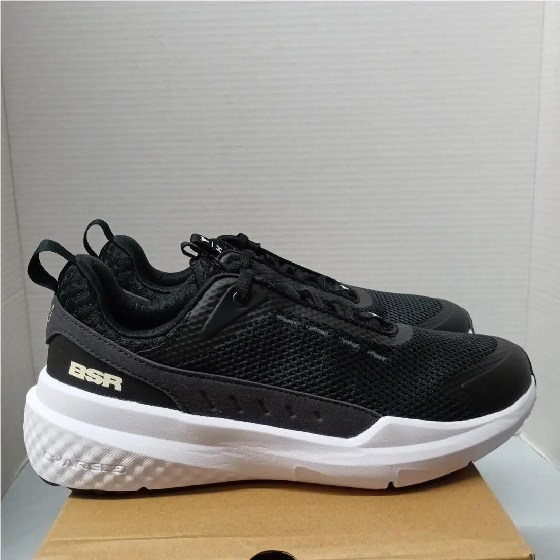 Under Armour Project Rock Bsr 5 Shoes Men`s Size 8 Black White Sneakers 3028296
