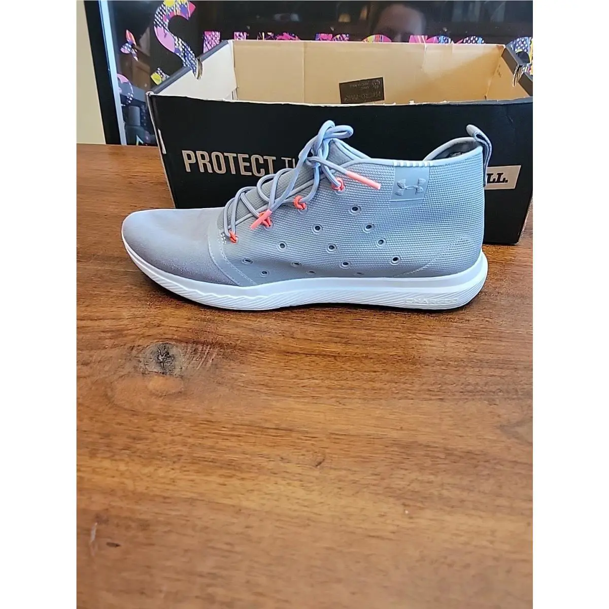 Under Armour shoes - Under Armour Charged 24/7 - Charged - 1298063 035 - Gray White (UPC: 190510800020) 5