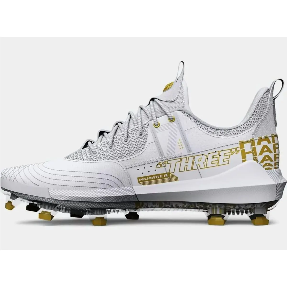 Under Armour shoes - UA Harper 7 - Harper - 3025585-100 - White & Gold (UPC: 195253681332) 0