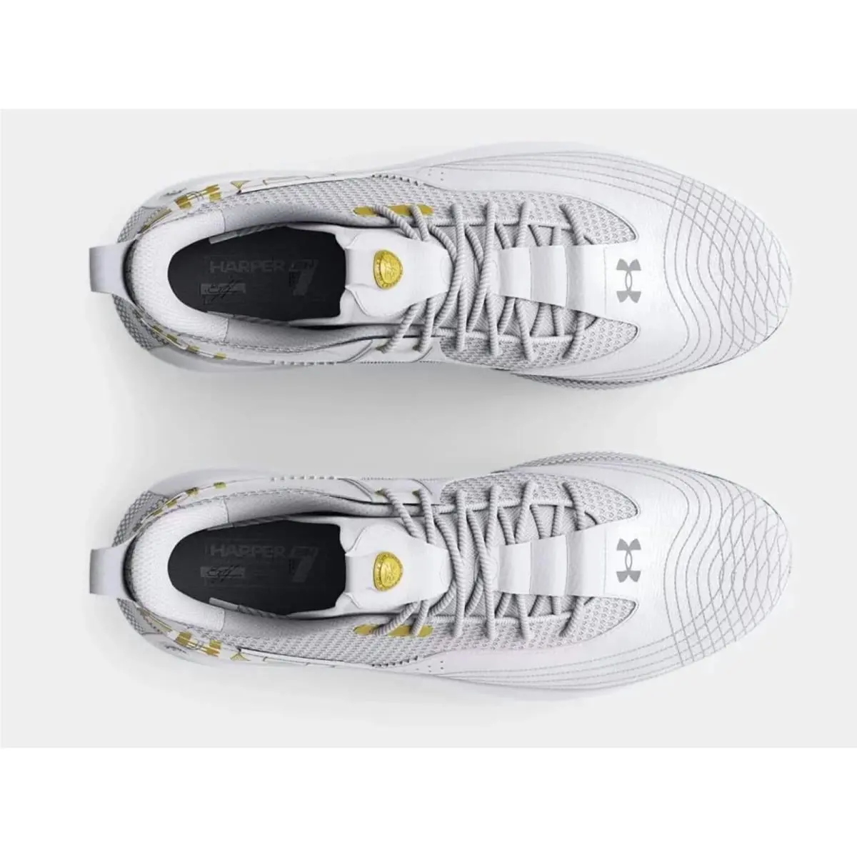 Under Armour shoes - UA Harper 7 - Harper - 3025585-100 - White & Gold (UPC: 195253681332) 1