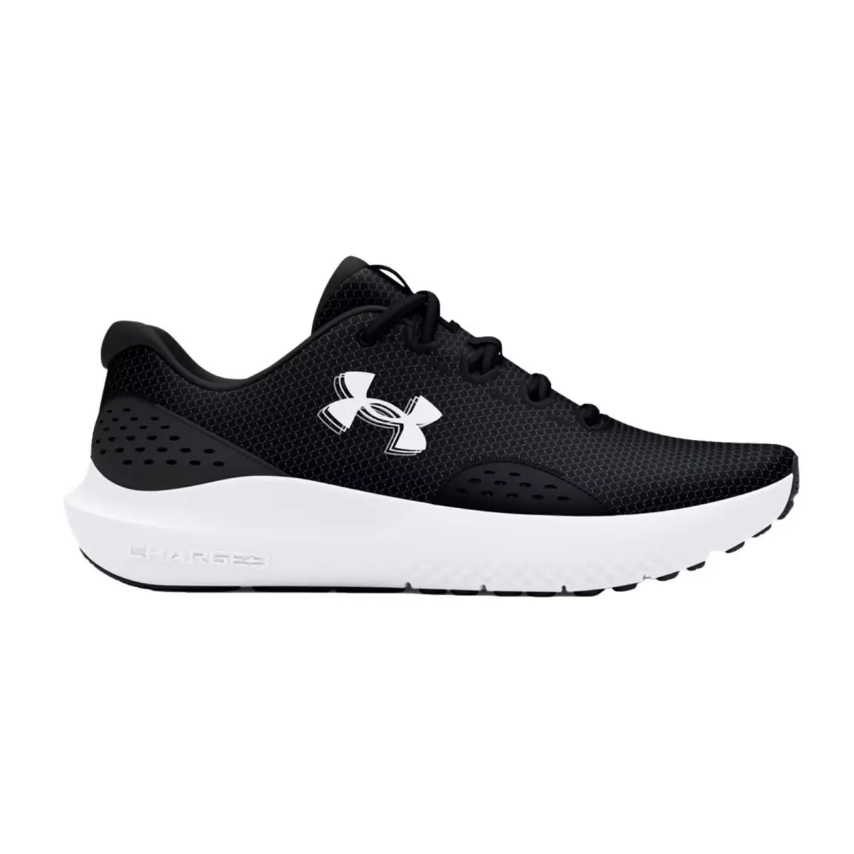Under Armour Charged Surge 4 D Black / Grey 3028571-001 Women`s Size 6 Wide - Multicolor