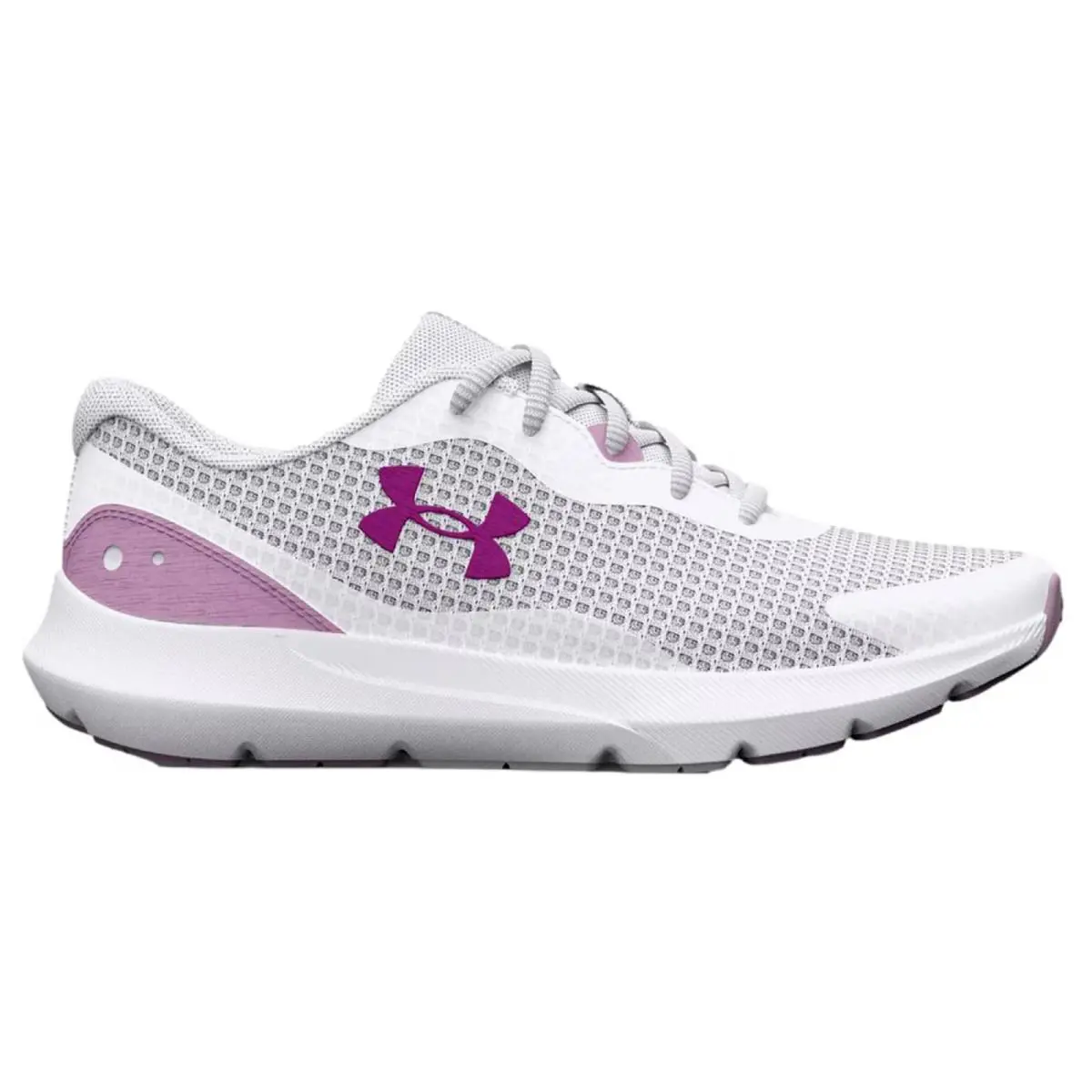 Under Armour Surge 3 White / Purple 3024894-114 Women`s Size 9 Medium - Multicolor