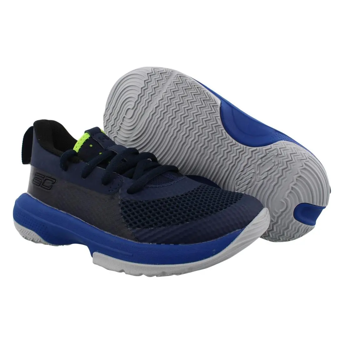 Under Armour Curry 7 Boys Shoes Size 11 Color: Black/navy