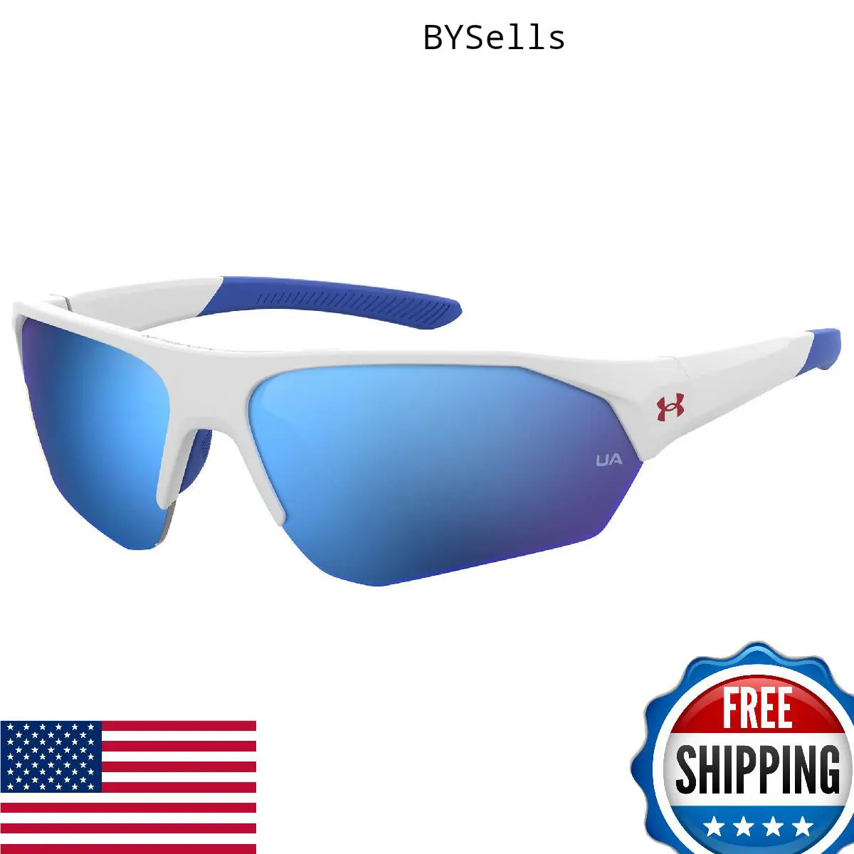 Under Armour Playmaker Jr. Wrap Around Sunglasses Kids` Sunglasses with TR90 Fr - As Shown, Frame: Beige, Lens: Clear