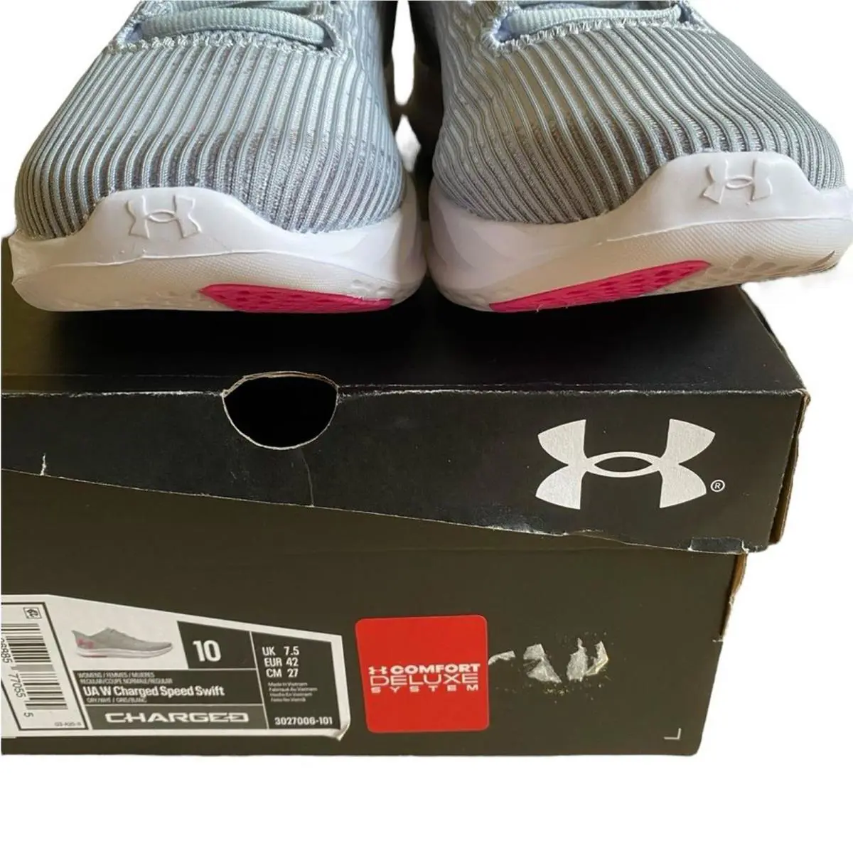 Under Armour shoes - Armour Charged Speed Swift - Armour Charged Speed Swift - Grey, white, pink 12