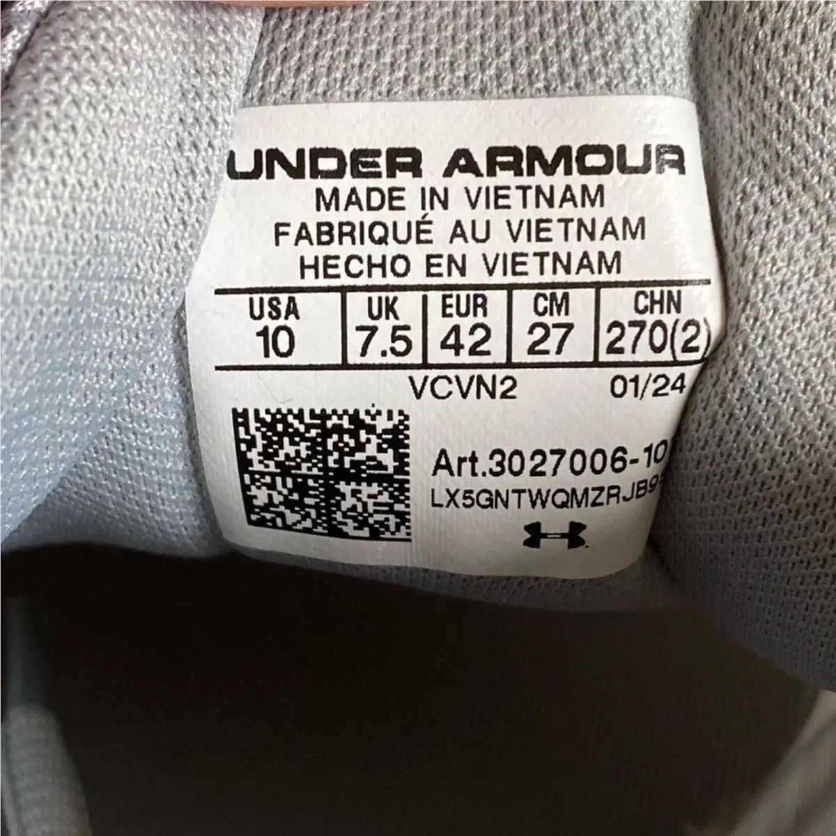 Under Armour shoes - Armour Charged Speed Swift - Armour Charged Speed Swift - Grey, white, pink 11