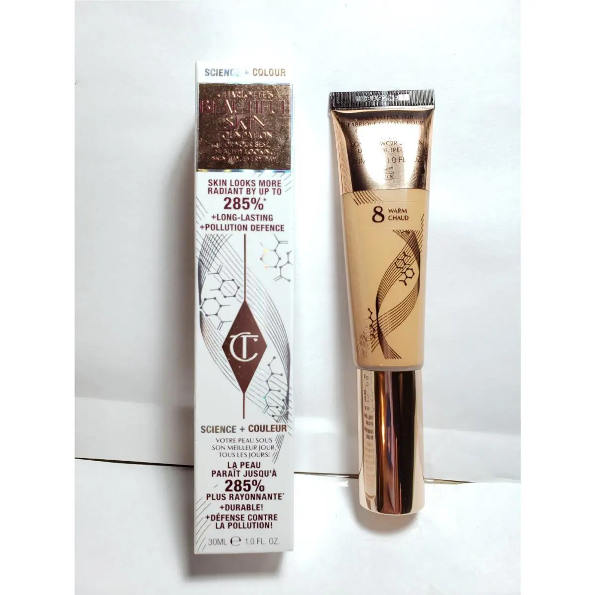Charlotte Tilbury Charlotte`s Beautiful Skin Foundation 8 Warm 1 oz