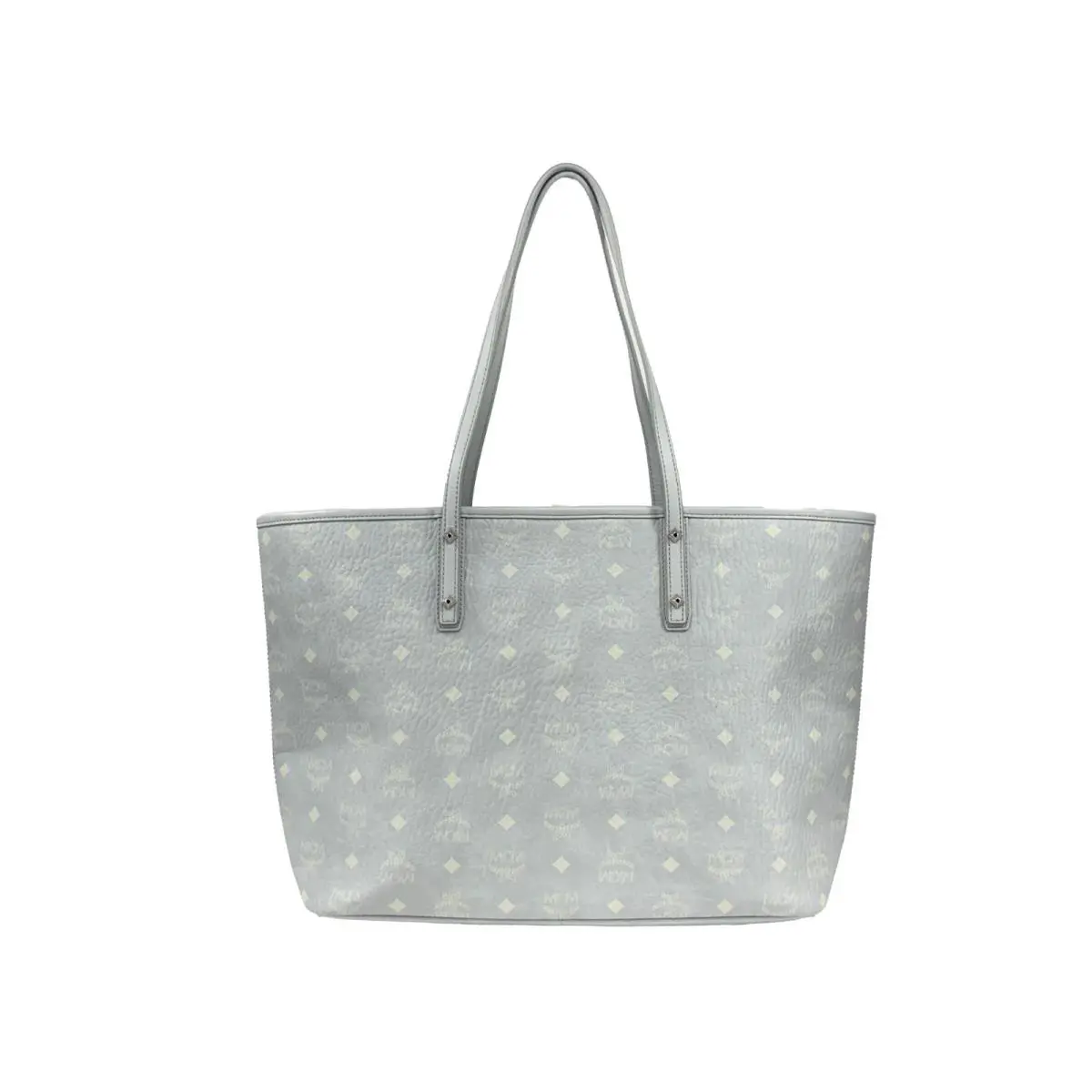 Mcm Aren Leather Shoulder Tote Bag