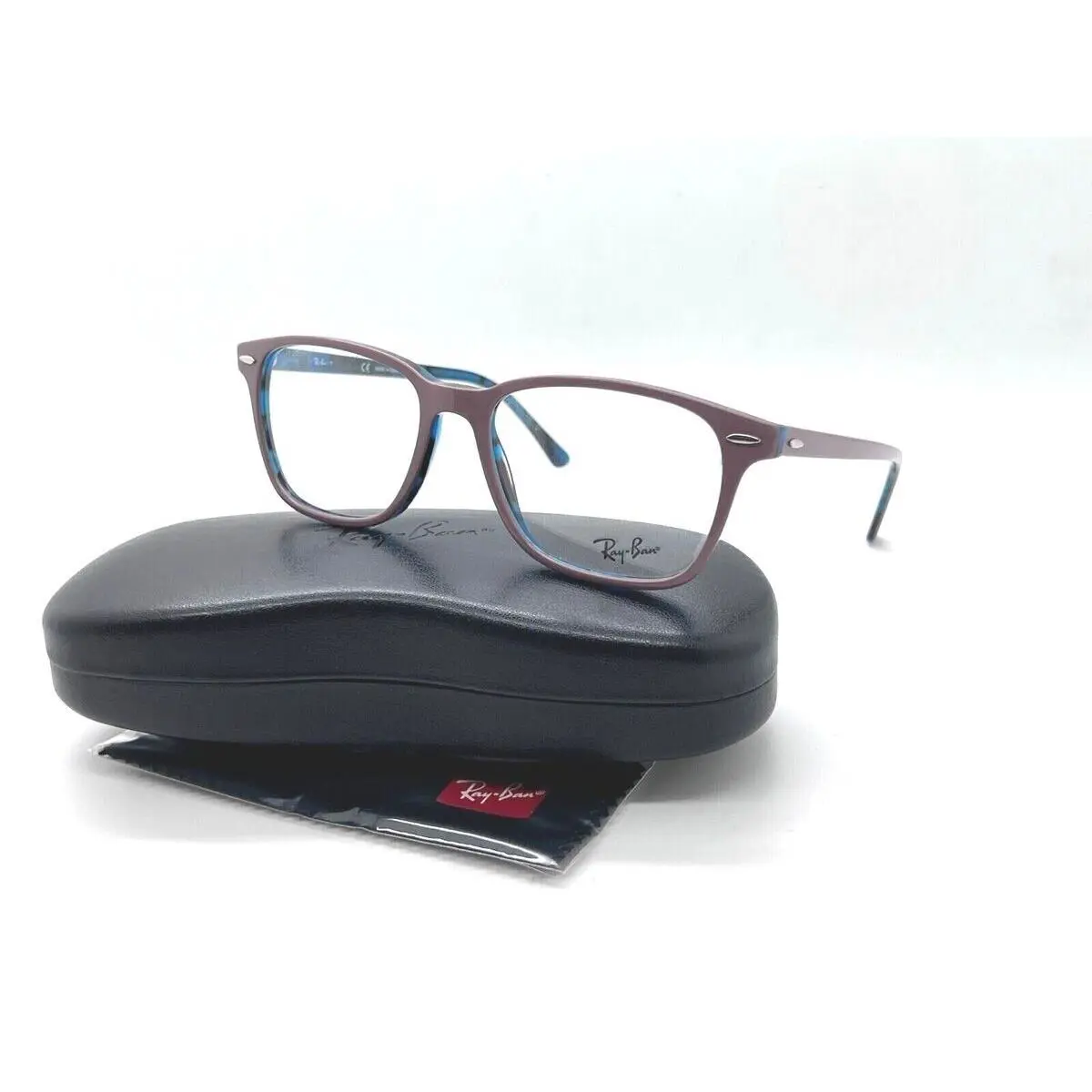Ray-ban Frames Acetate Unisex Light Brown RB 7119 5715 53 17 145 Eyeglasses