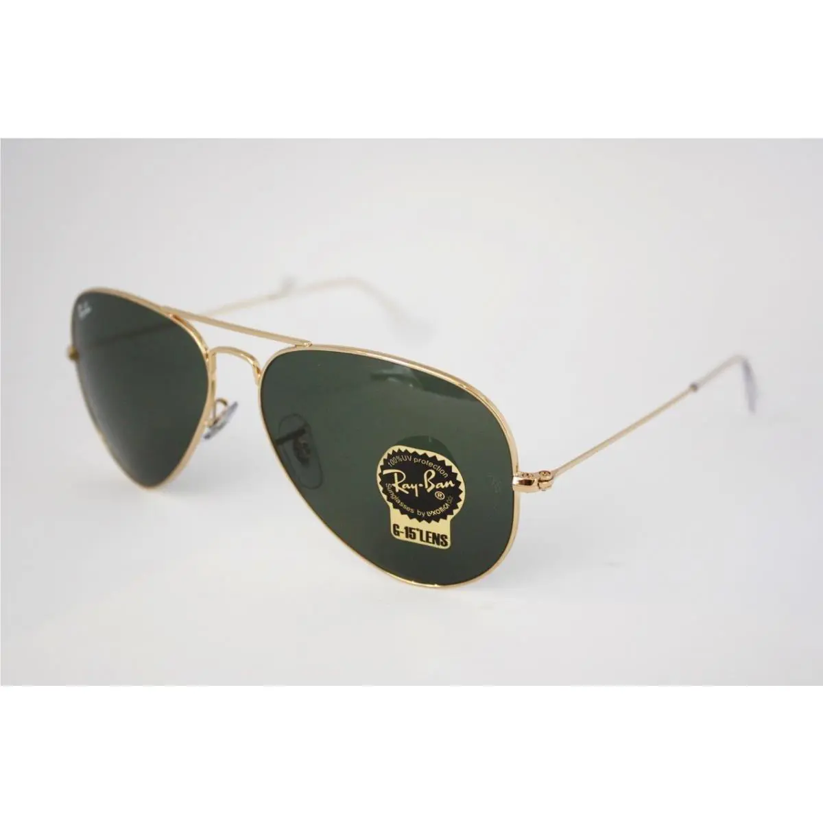 Ray-ban RB 3025 Aviator Sunglasses L0205 Gold Green Lenses 58mm Unisex