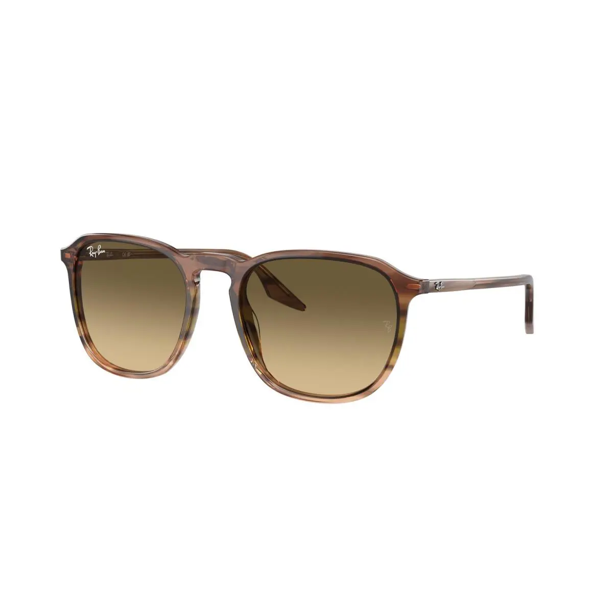 Ray-ban RB 2203 Striped Brown Gradient Green b 13920A Sunglasses
