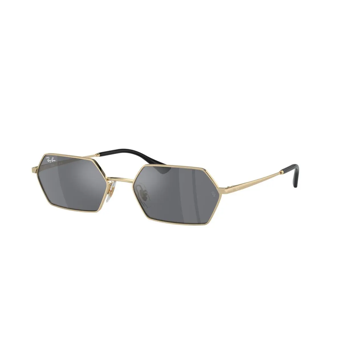 Ray-ban RB 3728 Yevi Light Gold Dark Grey Flas 92136V Sunglasses