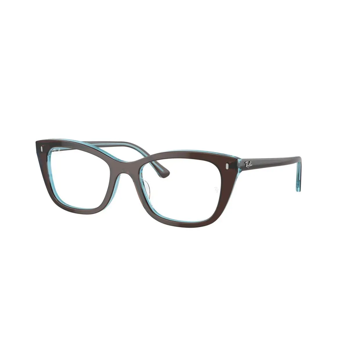 Ray-ban Optical RX 5433 Brown on Transparent Blu 8366 Eyeglasses