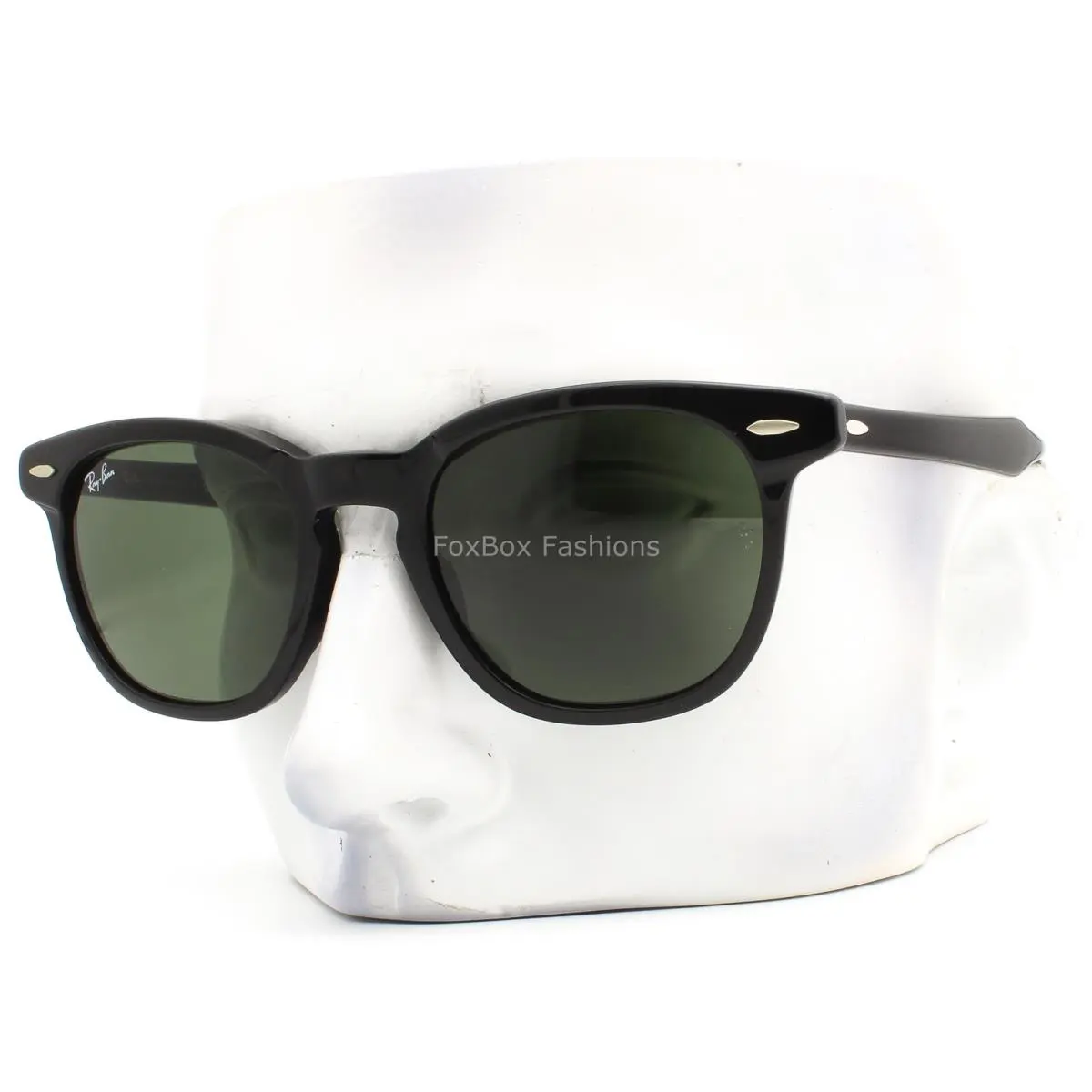 Ray-ban Hawkeye Sunglasses Polished Black Green Glass RB 2298 901/31 52mm W/case
