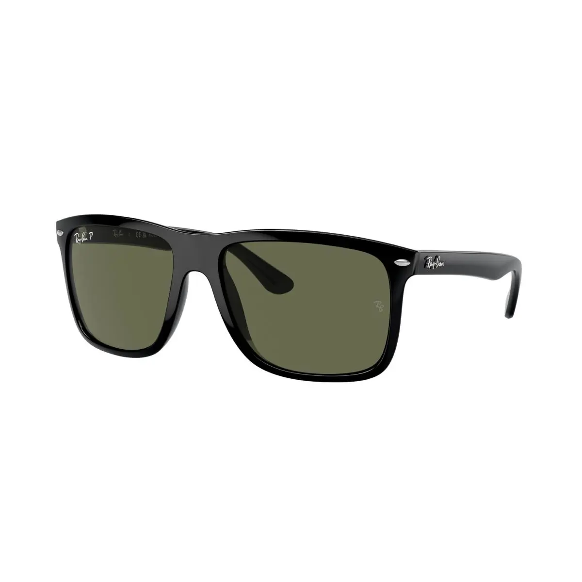 Ray-ban RB 4547 Boyfriend Two Black Polar Gree 601/58 Sunglasses