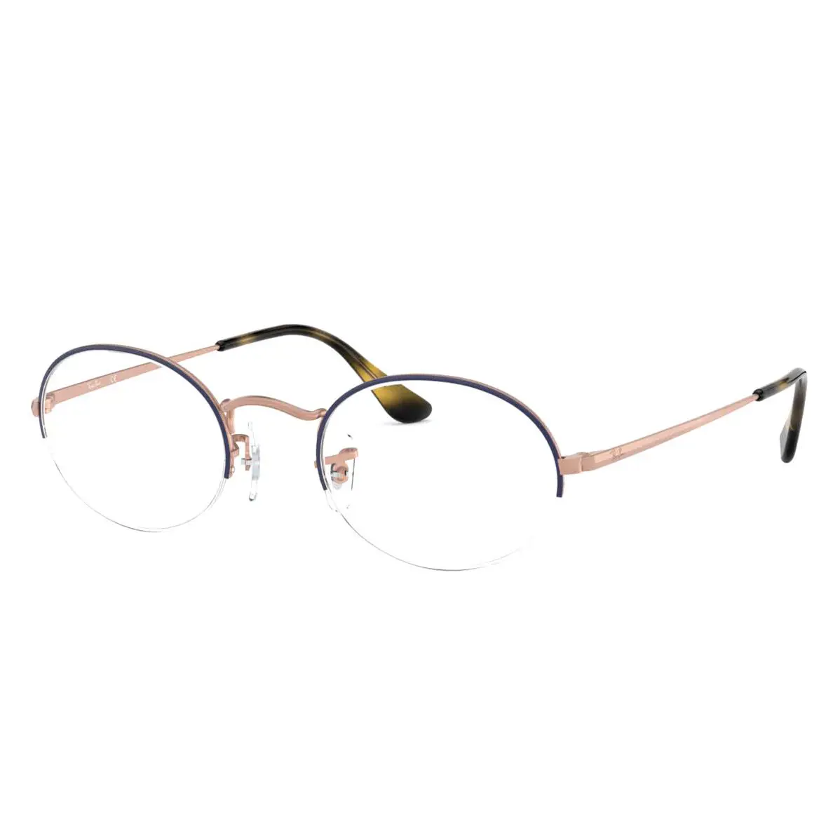 Ray Ban RX6547 3035 Polished Blue on Copper 52-22-145 mm Eyeglasses
