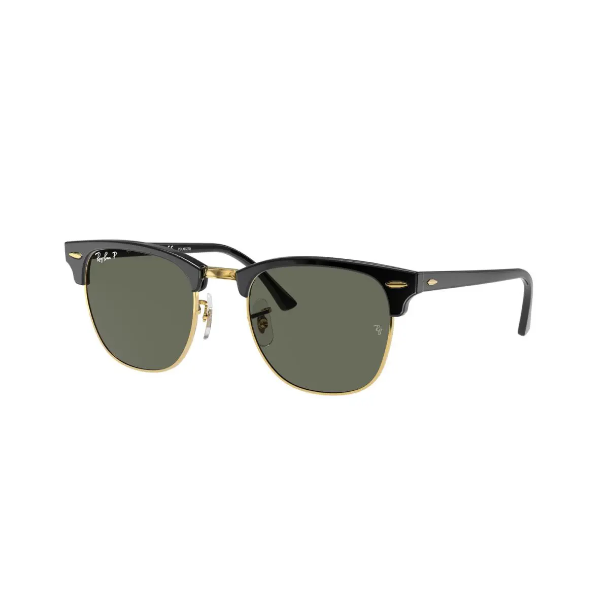 Ray-ban RB 3016 Clubmaster Black g 15 Green 901/58 Sunglasses