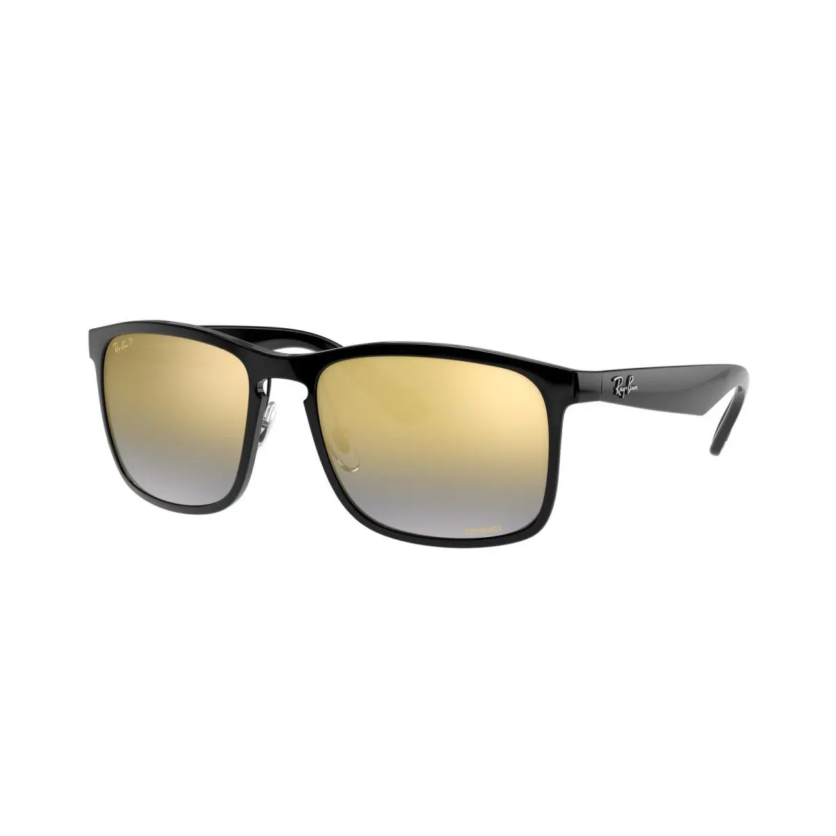 Ray-ban Adult RB4264 Chromance Polarized Black/blue Mirror Gold 58mm Sunglasses