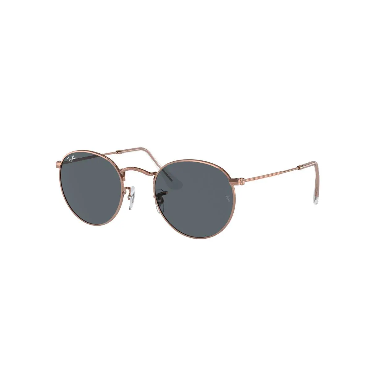Ray-ban RB 3447 Round Metal Rose Gold Blue 9202R5 Sunglasses