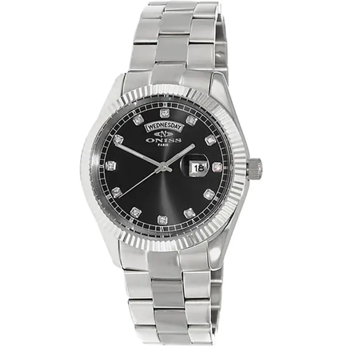 Oniss Men`s Admiral Black Dial Watch - ON3881-MBK