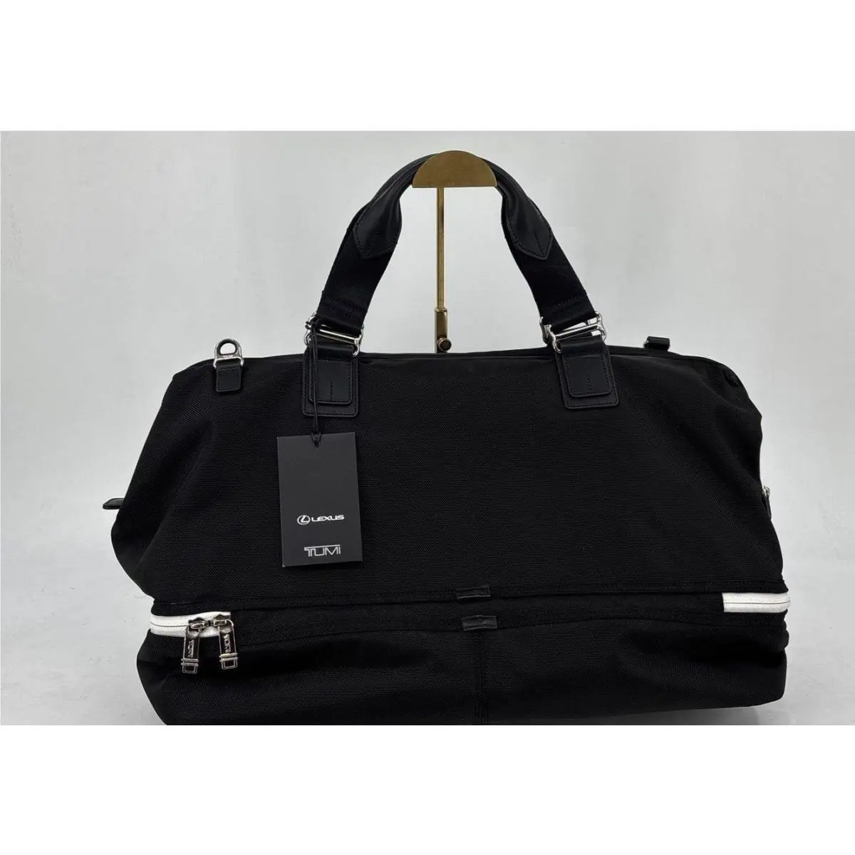 Tumi For Lexus Duffel Bag w Tags Black Travel Limited Ed Weekender Carry-on
