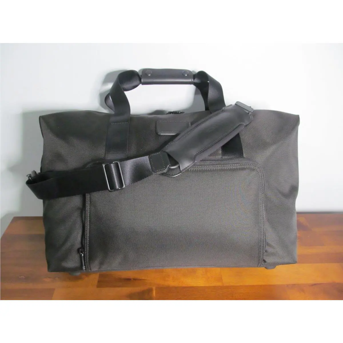 Tumi Black Ftx Nylon-leather Accents Carry on Soft Black Travel Duffle